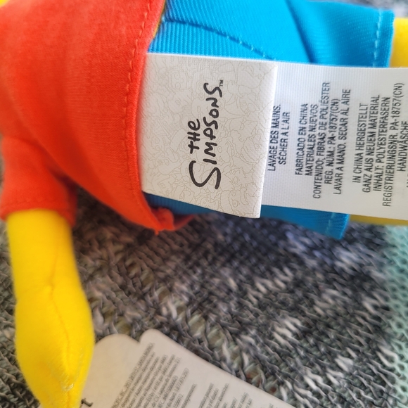 Bart Simpson Jakks Pacific The Simpsons Stuffed Animal Plush Toy Brand New - Picture 5 of 8